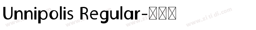 Unnipolis Regular字体转换